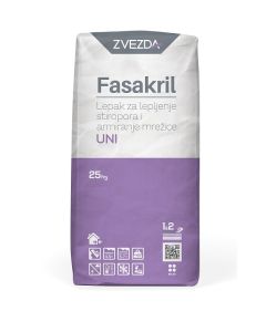 FASAKRIL Lepak za lepljenje stiropora i armiranje mrežice UNI 25kg