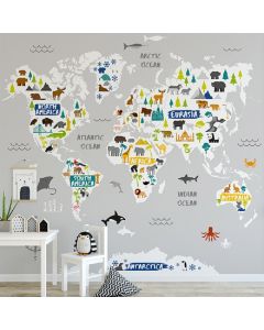 MURAL World map  300cm*280cm