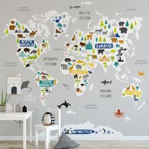 MURAL World map  300cm*280cm