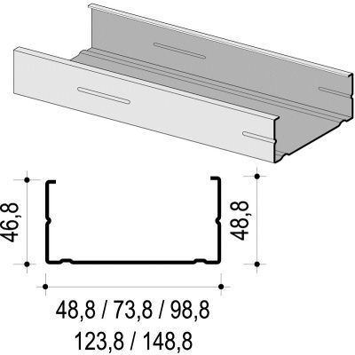 CW profil 50 4.0m (8/128kom)