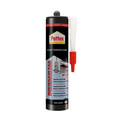 Pattex High Temperature silikon - crveni 280 ml