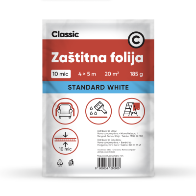 Classic Standard - Zaštitna folija 4 x 5m (185gr 10mik)