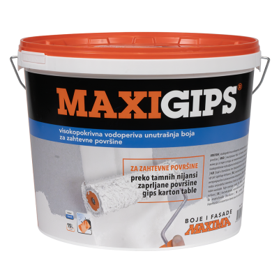 Maxigips - Vodoperiva unutrašnja boja za zahtevne površine