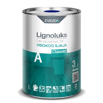 Lignoluks 2K - Lak za parket - komponenta A 1L